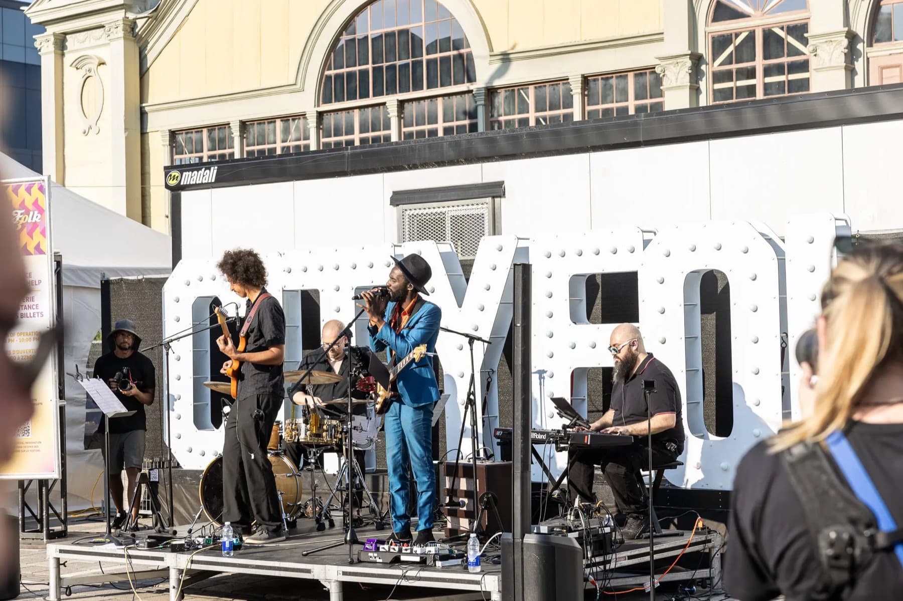 Almyr Jules band performing on stage